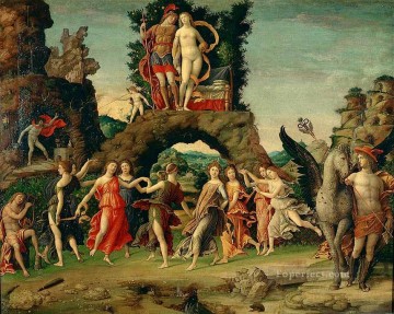 Andrea Mantegna Painting - Parnaso pintor renacentista Andrea Mantegna